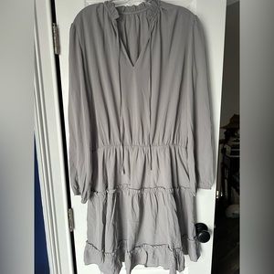 Gray long sleeved summer dress never worn